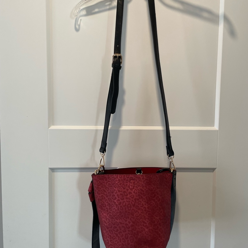 Red Leopard Purse with Cute Side Bow
